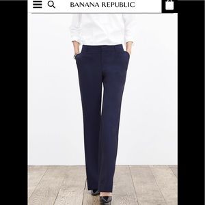 Banana Republic Martin Fit Navy Suit Pants